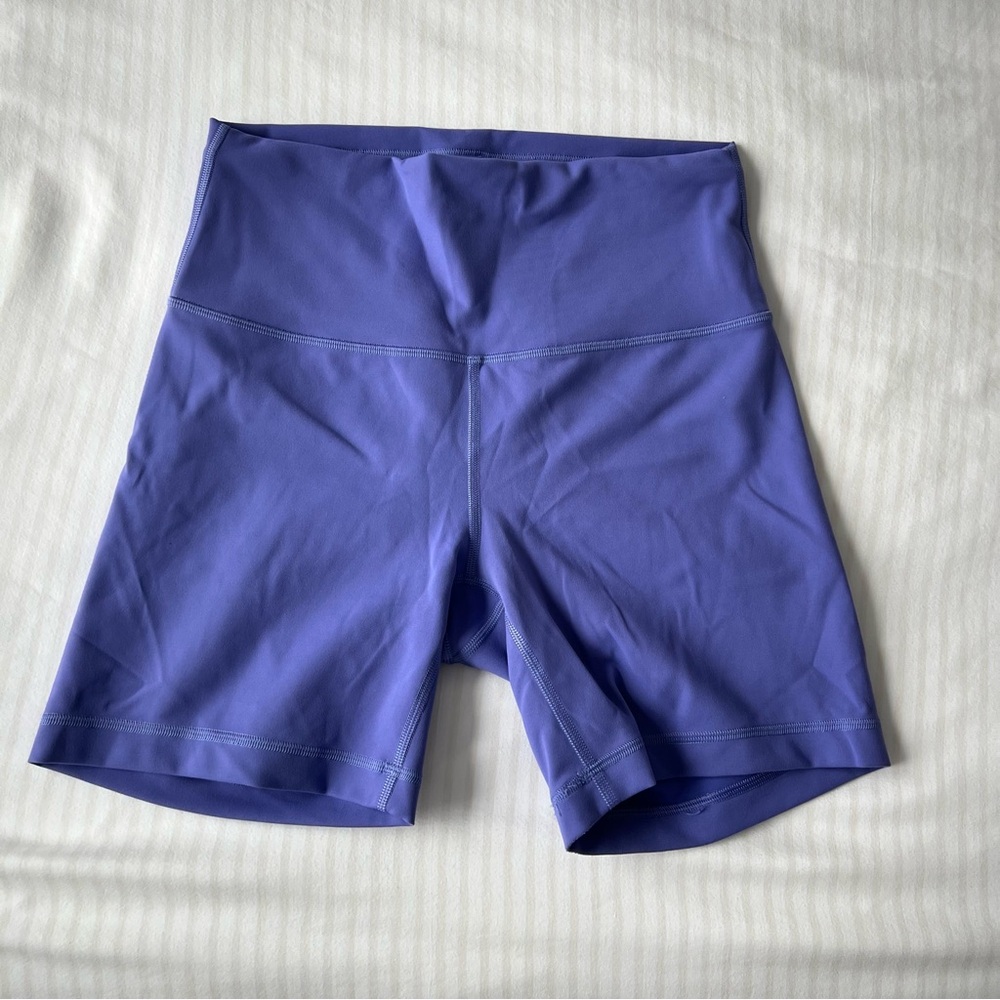 Lululemon Wunder Train High-Rise Short 6" Charged Indigo Size 8